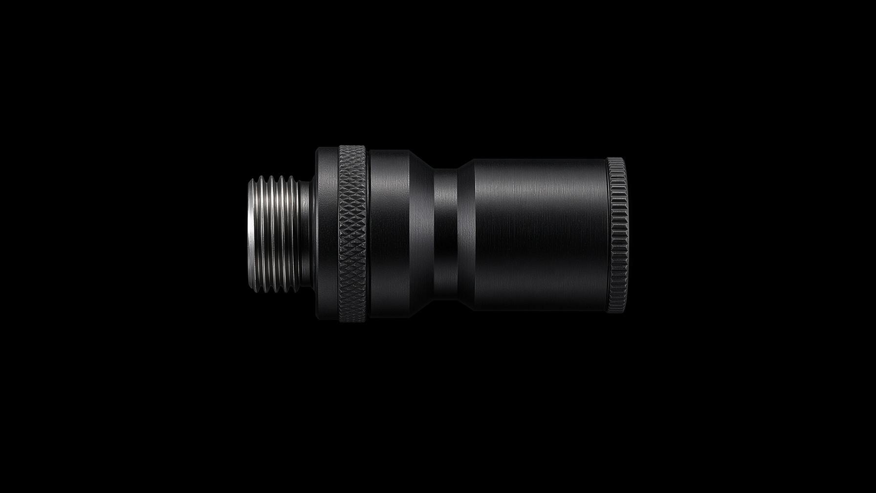 ME-T170, boční pohled, černý tubus a C-mount závit